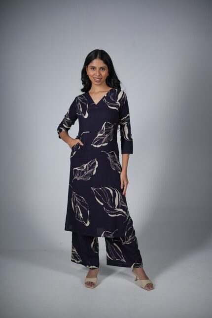 Aeco Blue Rayon cotton